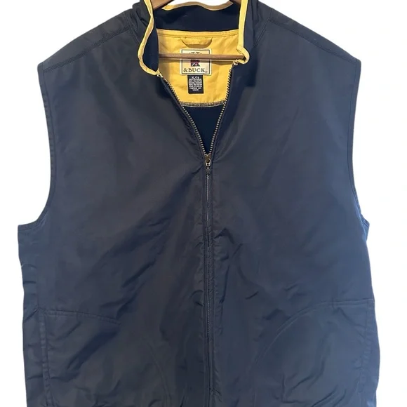 Cutter & Buck Black Golf Windbreaker Vest with Full-Length Zipper - Picture 4 of 9